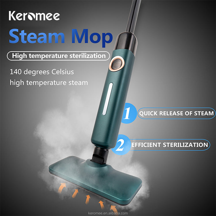Esfregona a vapor Keromee, vaporizador de piso/higienizador para madeira e azulejos, 2 modos de vapor MS-100